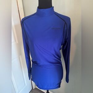 Women's DEVOPS Blue Swim Top Medium